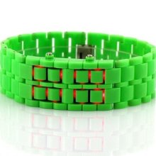 Lava Style Unisex Bracelet Watch Bangle Red Led 11 Colors For Men's Wrist Watch