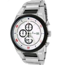 Le Chateau Mens GU5037OSWHT Sports Dinamica Collection Chronograph