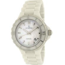 Le Chateau Women's White Ceramic Watch-5862whtmop