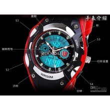 Led Watch, Multi-functional Waterproof Sports Children Watch Double