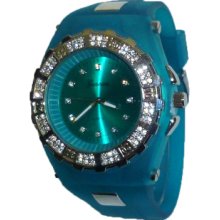 Limited Edition Teal & Silver Sporty Watch - Silver - Sterling Silver - 3