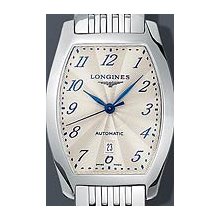 Longines Evidenza Lady Automatic 26 x 30 mm Watch - Champagne Dial, Stainless Steel Bracelet L21424736 Sale Authentic