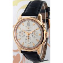 Longines L16418724 Conquest Heritage Chronograph, Rose Gold, Box & Papers