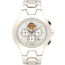 *Los Angeles Lakers NBA Men's Hall of Fame Watch w/Stainless Steel Bracelet