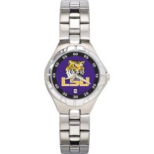 Lsu tigers women's chrome alloy watch