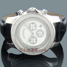 Luxurman Watches Mens Diamond Watch .25ct White Freeze