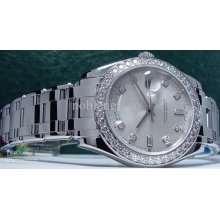 Luxury Men's Platinum Diamond Masterpiece Sapphire Automatic Men's M