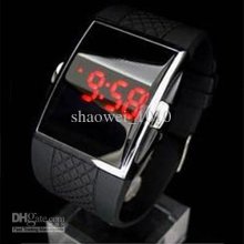 Luxury Red Led Digital Mens Quartz Band Xmas Gift Wrist Sport Watch