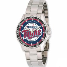 Major League Baseball Watches - Men's Minnesota Twins Stainless Steel MLB Watch