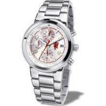 Manchester United Menâ€™s Chronograph Stainless Steel Strap Watch