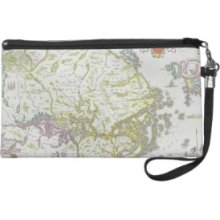 Map of Stockholm, Sweden Wristlet Purse