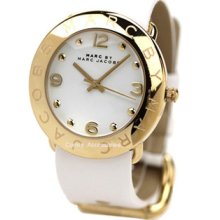 Marc By Marc Jacobs Mbm1150 Ladies White Dial Leather Band Watch