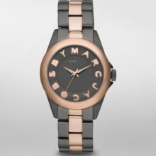 Marc Jacobs Mbm3114 Watch Bubble Ladies Grey/rose Golden Color -nwt