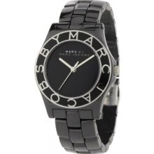 Marc Jacobs Watch Black Ceramic And Silver Watch Mbm9501