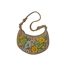 MARY FRANCES 1920's Style Wildflower Handbag