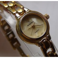 Mathey Tissot Ladies Gold Quartz Ultra Thin Watch w/ Bracelet