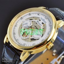 Mechanical Pu Leather Men Watches Auto Mens Good Quality Watches