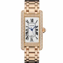 Medium Cartier Tank Americaine Diamond Watch WB710003