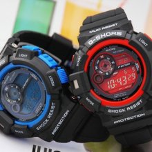 Men & Boy's Lcd Digital Alarm Quartz Sport Wristwatch Watch Waterproof 100m