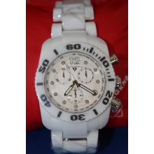 Men Swiss Legend Ceramic Diamond Commander Sl-10127-wsd