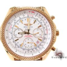 Mens Breitling Watch Motors Bentley Gmt Yellow Gold