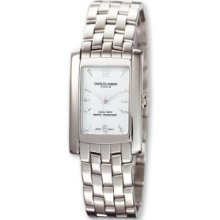 Mens Charles Hubert Solid Stainless Steel White Dial Watch