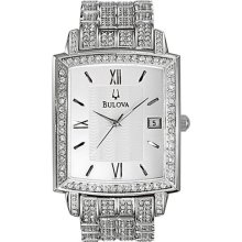 Men's Crystal Stainless Steel Watch