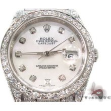 Mens Diamond Rolex Datejust Steel 116244 Round Cut Watch Collection 26.00ct