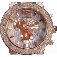 Mens Diamond Round Cut H Color Joe Rodeo Broadway Watch JRBR7 5.00ct