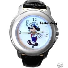 Mens Disney Mickey Mouse Security Guard Watch