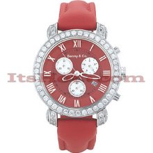 Mens Fine Diamond Watches Benny Co Watch 3ct Red