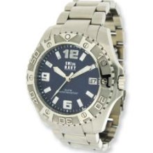 Mens General Stainless Steel Blue Dial Watch