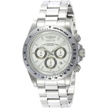 Men's Invicta 9211 Speedway Chrono White Dial Stainless Steel Watch