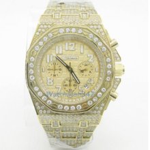 Mens Jojino Fully Iced Out Watch aqua master techno joe rodeo cz super MJ-8029