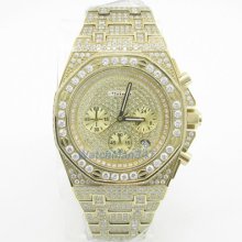 Mens Jojino Fully Iced Out Watch Aqua Master Techno Joe Rodeo Cz Super Mj-8028