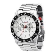 Men's Lambretta Watch White Dial Silver Stainless Steel Bracelet 2161sil