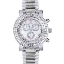 Mens Luxury Watches Techno Master Diamond Watch 10ct White Face