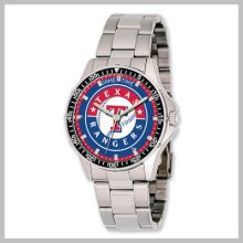 Men's Mlb Stainless Steel Texas Rangers Coach Watch