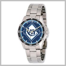 Men's Mlb Stainless Steel Tampa Bay Rays Coach Watch