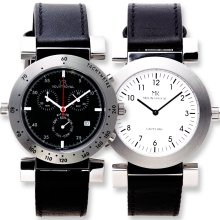 Mens Mountroyal Two Face Chrono Leather Watch