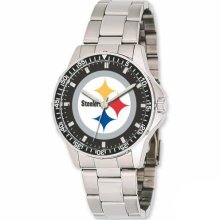 Men's Pittsburgh Steelers Stainless Steel Watch