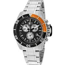 Men's Pro Diver Stainless Steel Case and Bracelet Carbon Fiber Dial Ch