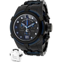 Men's Reserve/Jason Taylor Chronograph Black Dial Black Ion Plate ...