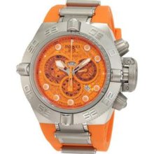 Men's Stainless Steel Subaqua Noma IV Diver Orange Dial Chronograph