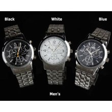 Men's/women's Cool Fashion Stainless Steel Quartz Analog Wrist Watch 3 Colors