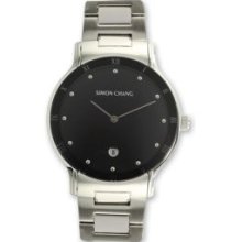 Mensstainless Steel Black Dial Watch