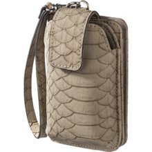 Merona Crocodile Phone Case Wristlet - Brown