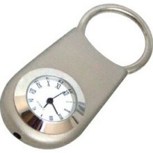 Metal key tag w/ analog quartz clock (engraved) ($12.20 @ 50 min)