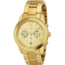 Michael Kors Mk5726 Mercer Chronograph Gold S/s Womens Watch