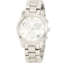 Michael Kors Silver Small Runway Chronograph Watch Mk5428